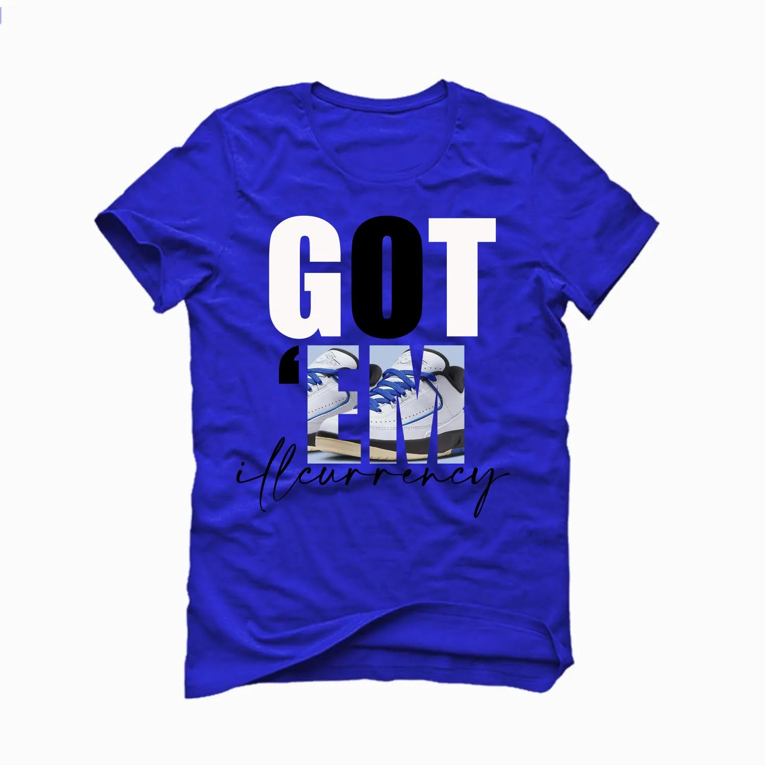 Air Jordan 2 Low Varsity Royal - Royal Blue T-Shirt (Got Em)