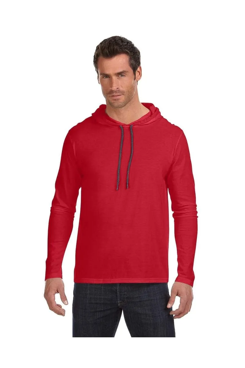 Anvil 987AN: Adult Lightweight Long-Sleeve Hooded T-Shirt