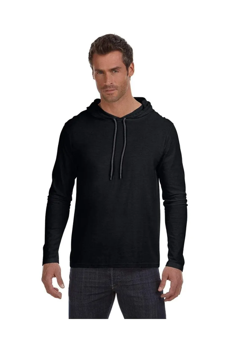 Anvil 987AN: Adult Lightweight Long-Sleeve Hooded T-Shirt