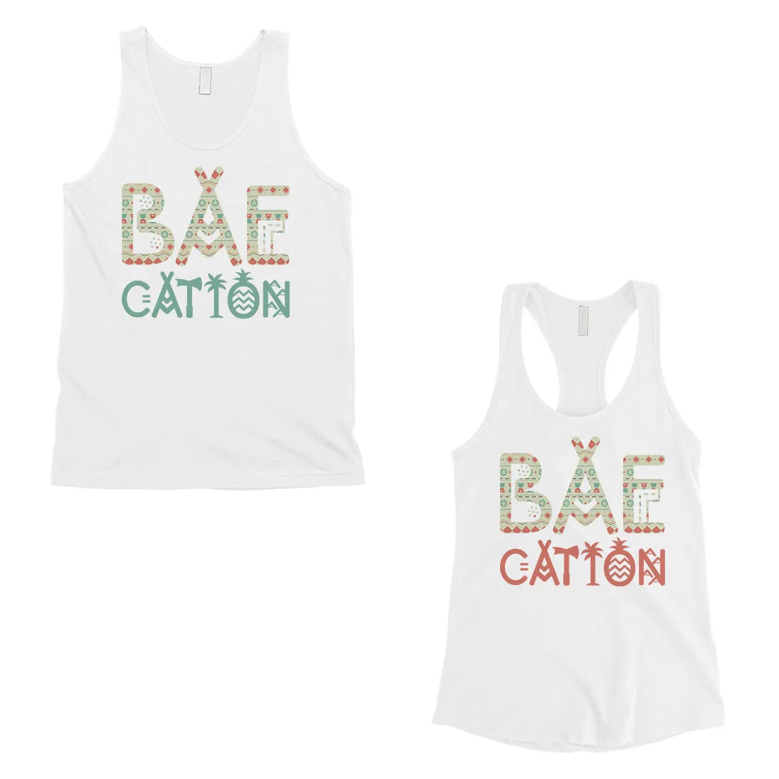 BAEcation Vacation Matching Couple Tank Tops Unique Newlywed Gifts