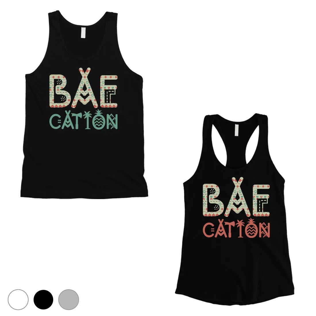 BAEcation Vacation Matching Couple Tank Tops Unique Newlywed Gifts