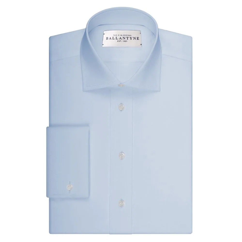 Ballantyne Light Blue Cotton Men Shirt