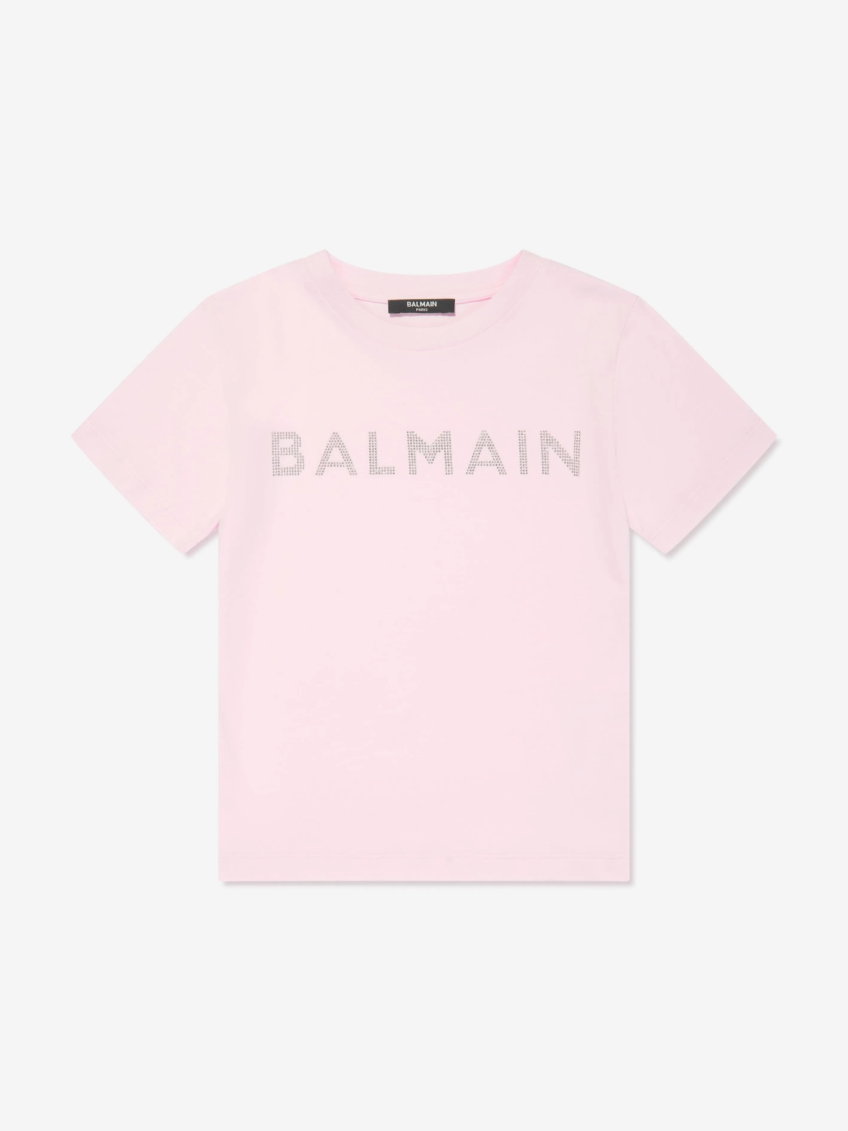 Balmain Boys Logo T-Shirt in Pink