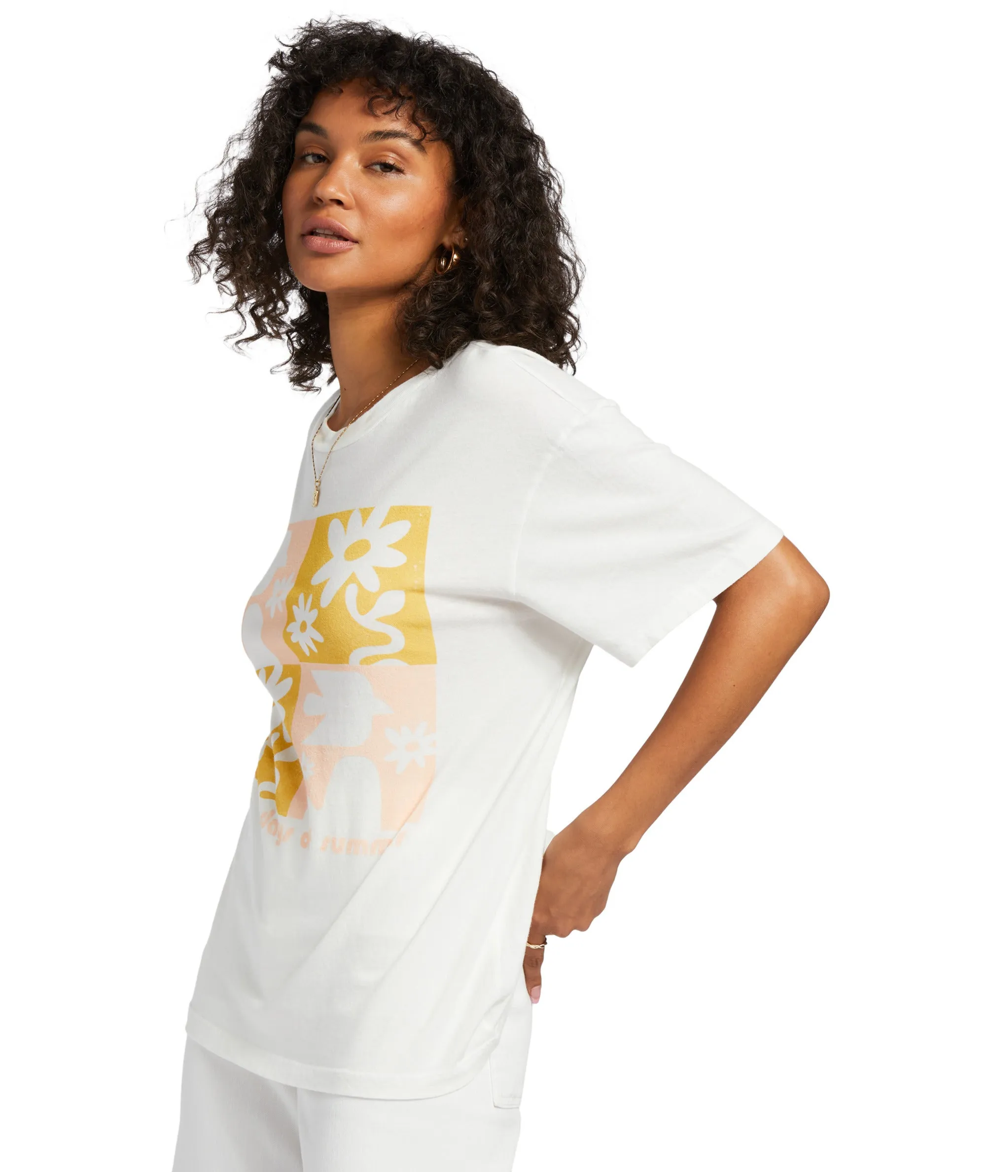 Billabong Days Of Summer Tee-Salt Crystal