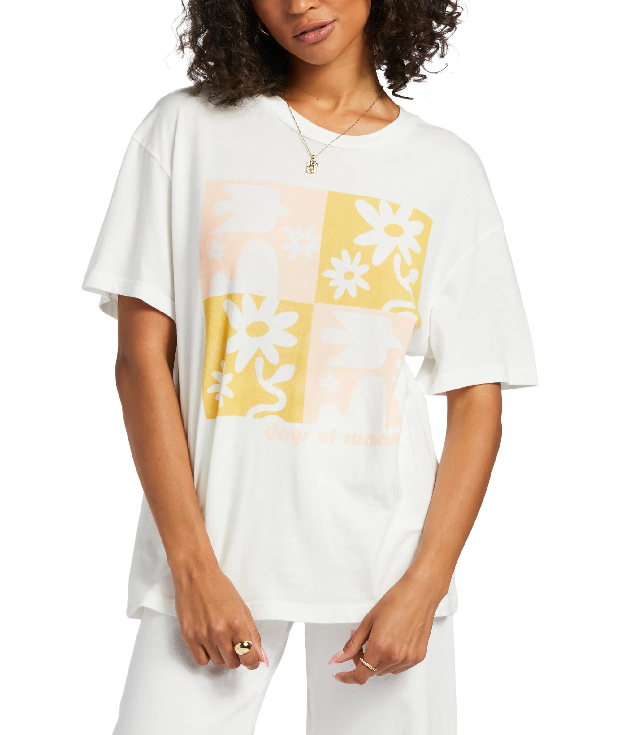 Billabong Days Of Summer Tee-Salt Crystal