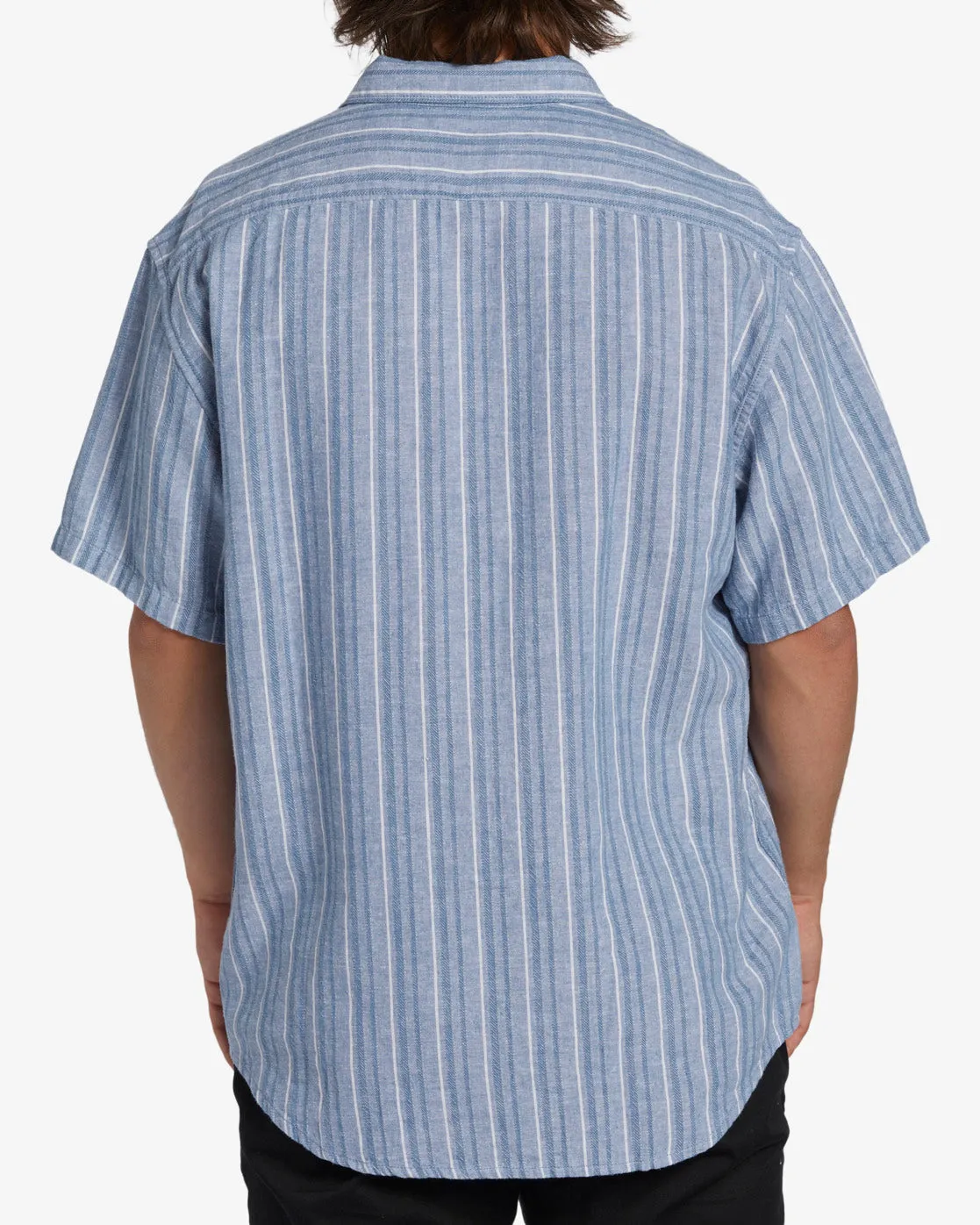 Billabong Mens All Day Stripe Short Sleeve Shirt