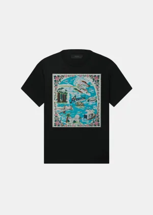 Black California Hawaiian Tee