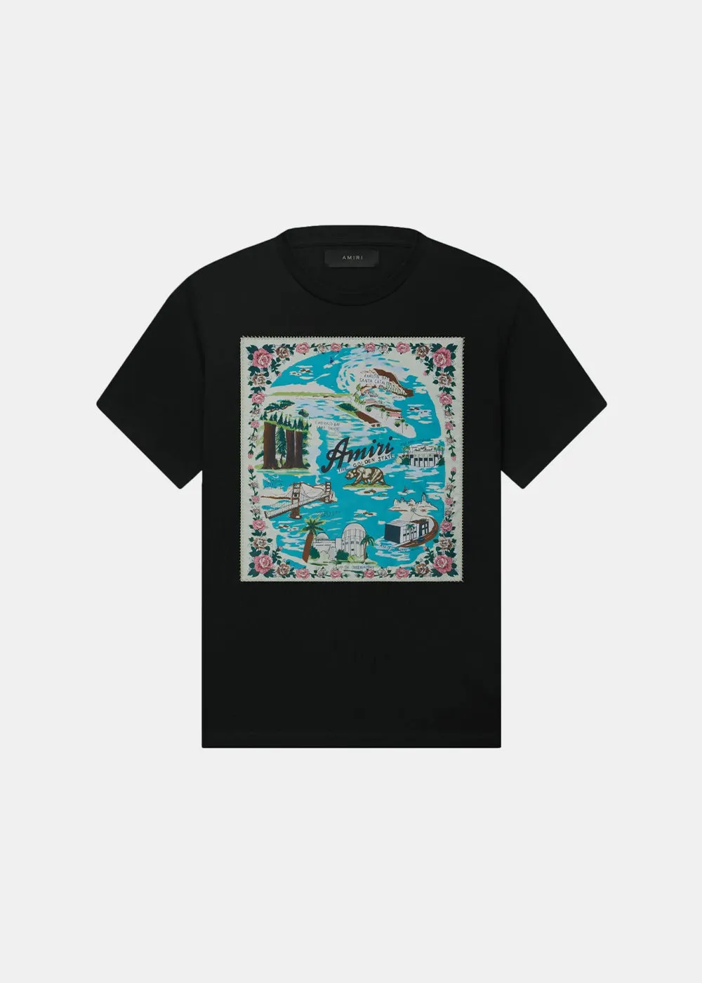 Black California Hawaiian Tee