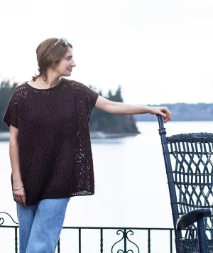 Boxy Lace Tee Using Hemp for Knitting allhemp6