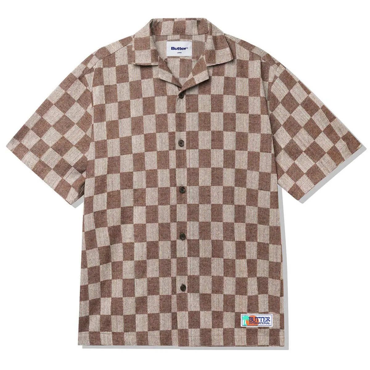 Butter Goods - Checker Vacation Shirt Chocolate