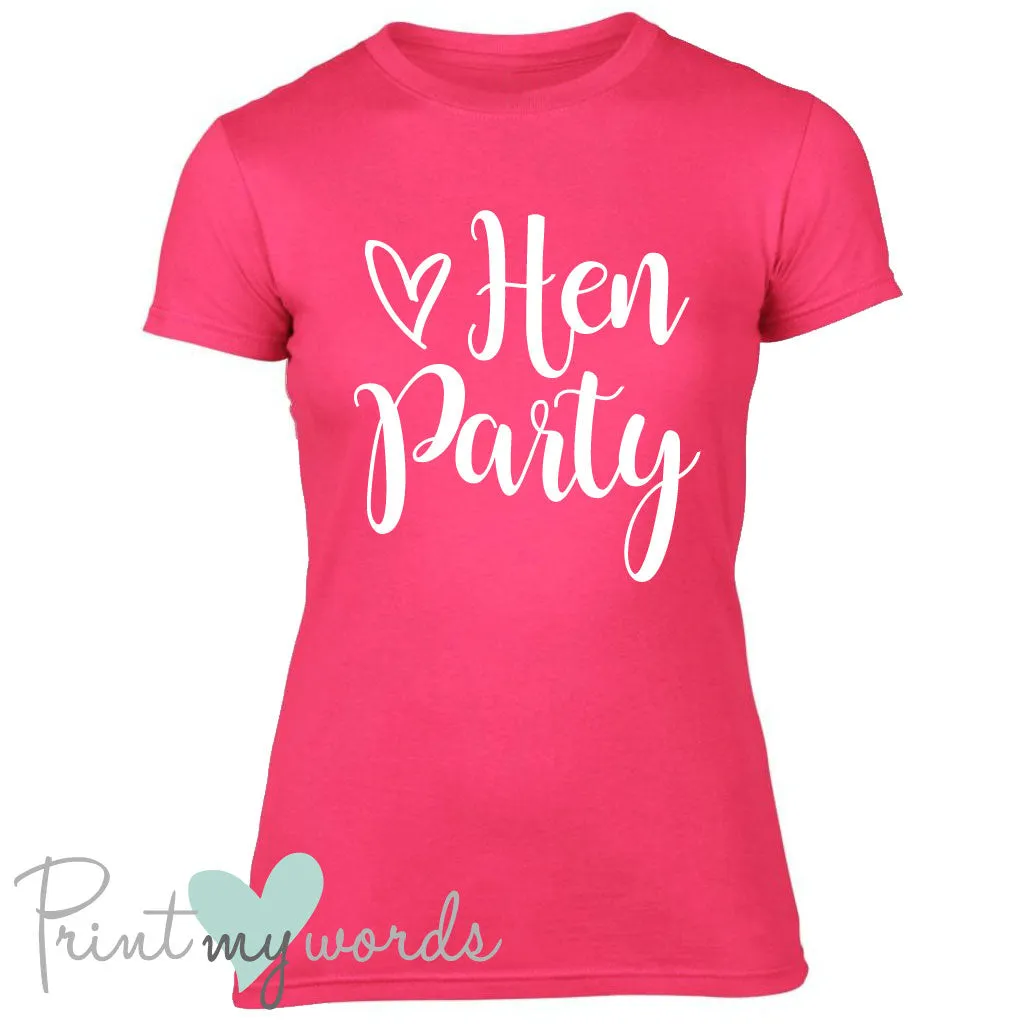 Calligraphy Style Hen Party T-Shirt - Hen Party