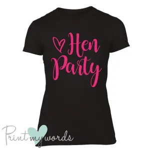 Calligraphy Style Hen Party T-Shirt - Hen Party