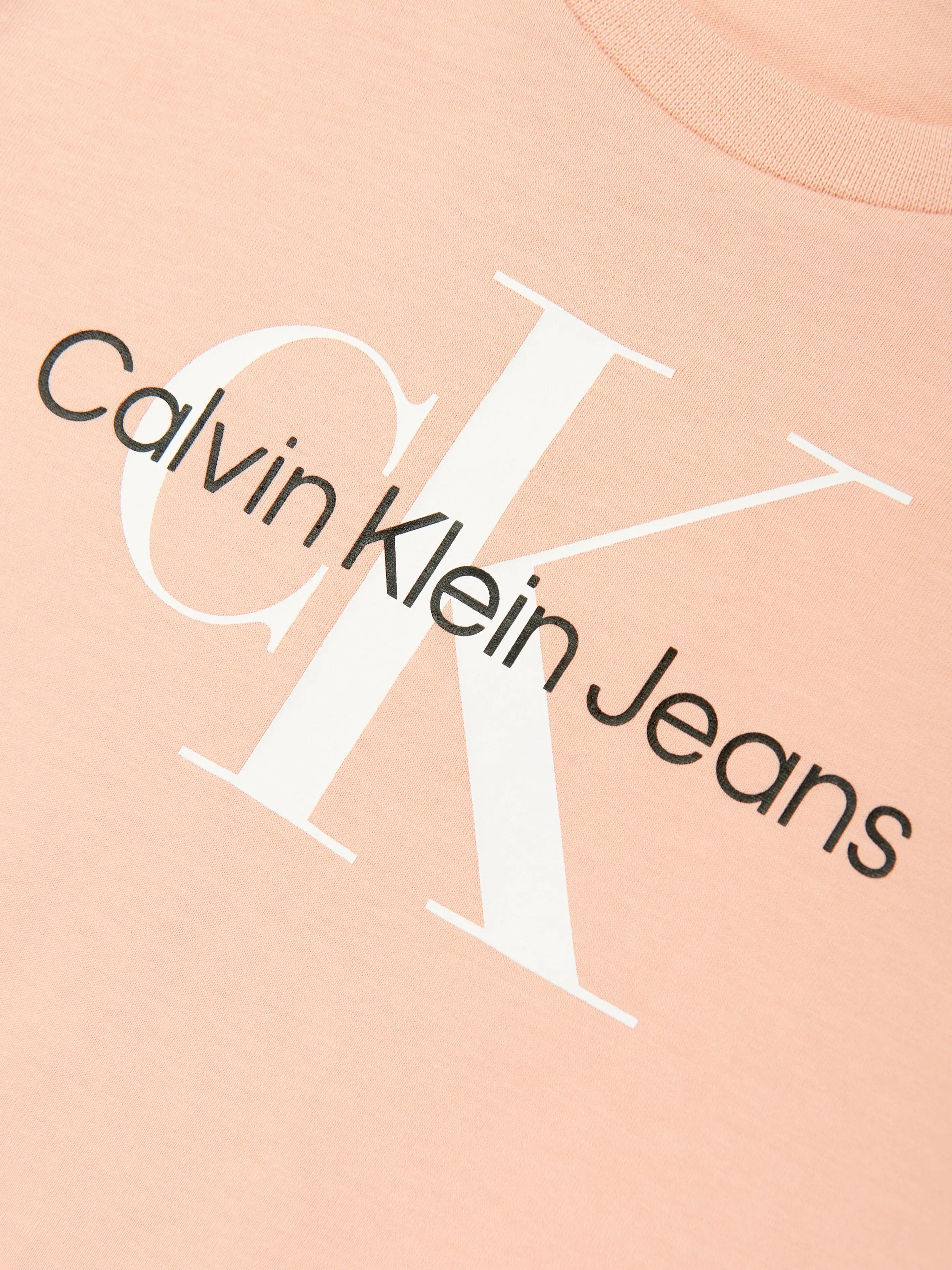 Calvin Klein Girls Monogram Logo T-Shirt in Pink