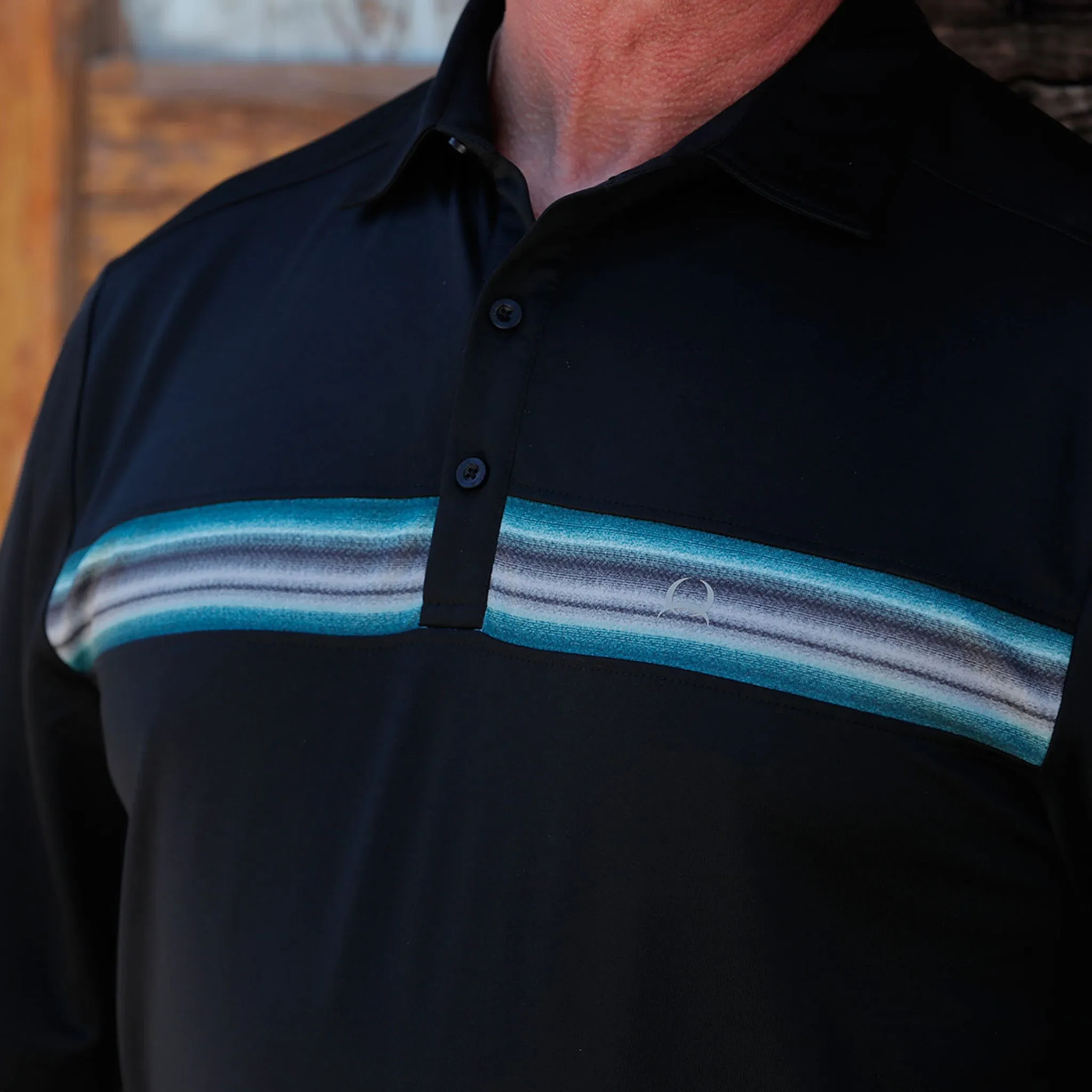 Cinch Men's Black ArenaFlex Polo