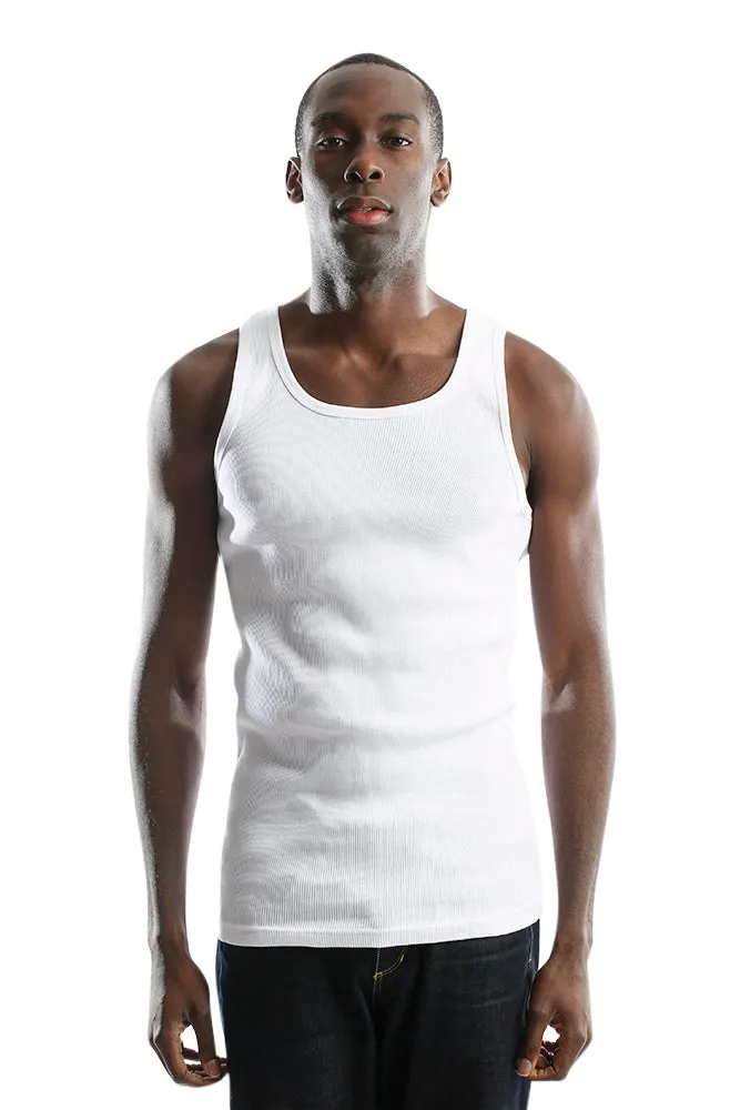 City Lab Men's Cotton Ribbed Tank Top