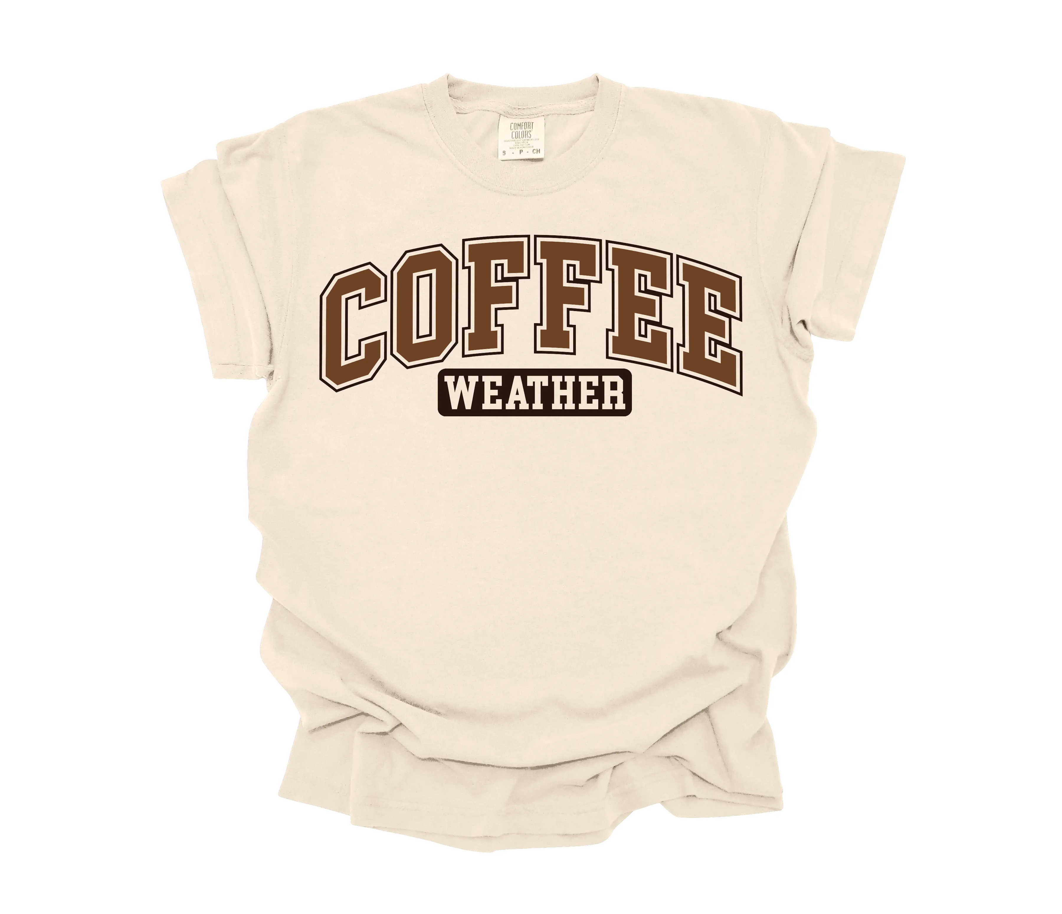 Coffee Weather - Adult Graphic Comfort Colors T-shirt