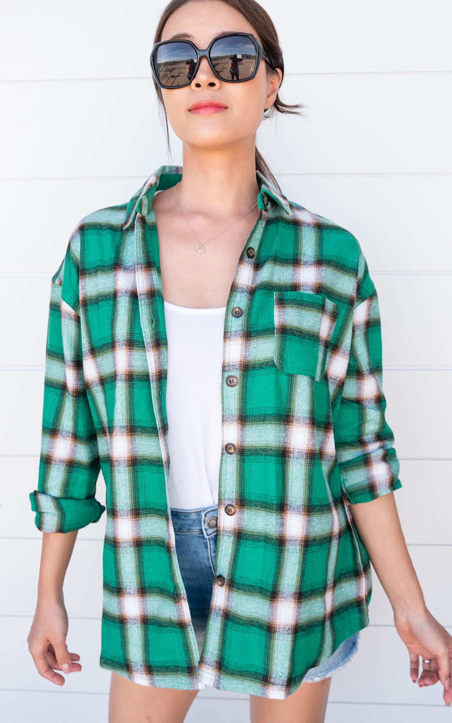 Concert Ready Plaid Top - Final Sale*