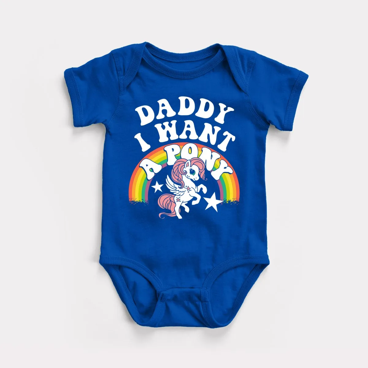 Daddy I Want A Pony Baby Bodysuit