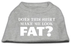 Does This Shirt Make Me Look Fat? Screen Printed Shirt Grey XXXL (20)