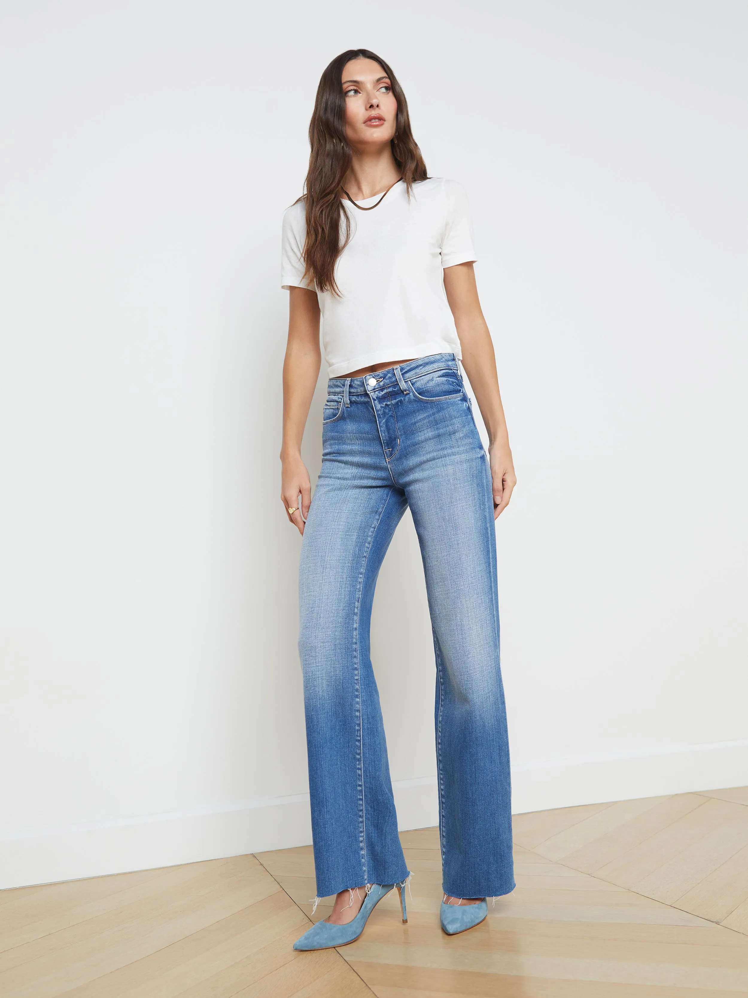 Donna Cotton Cropped Tee