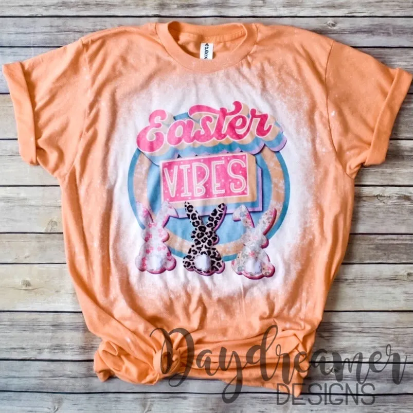 Easter Vibes Bleached Tee