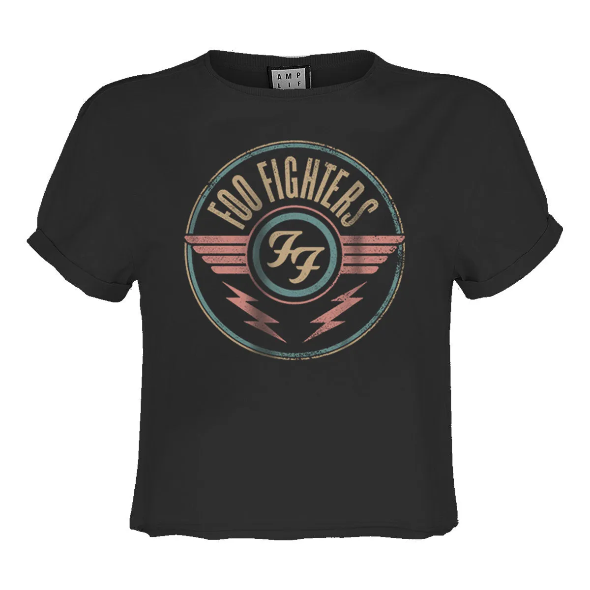 Foo Fighters Crop Top T Shirt - FF Air Logo