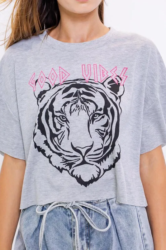 Good Vibes Tiger Graphic Tee