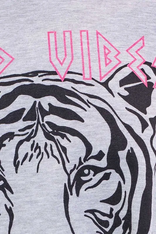 Good Vibes Tiger Graphic Tee