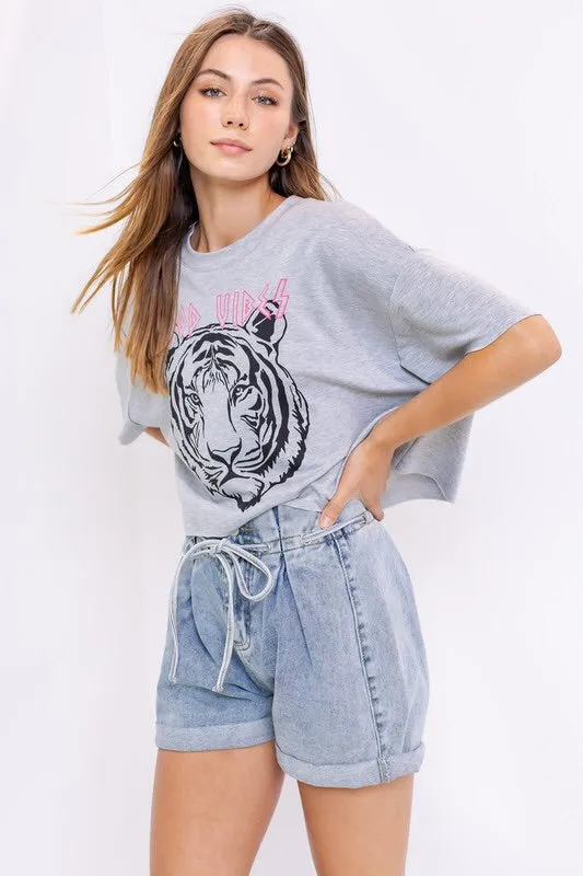 Good Vibes Tiger Graphic Tee