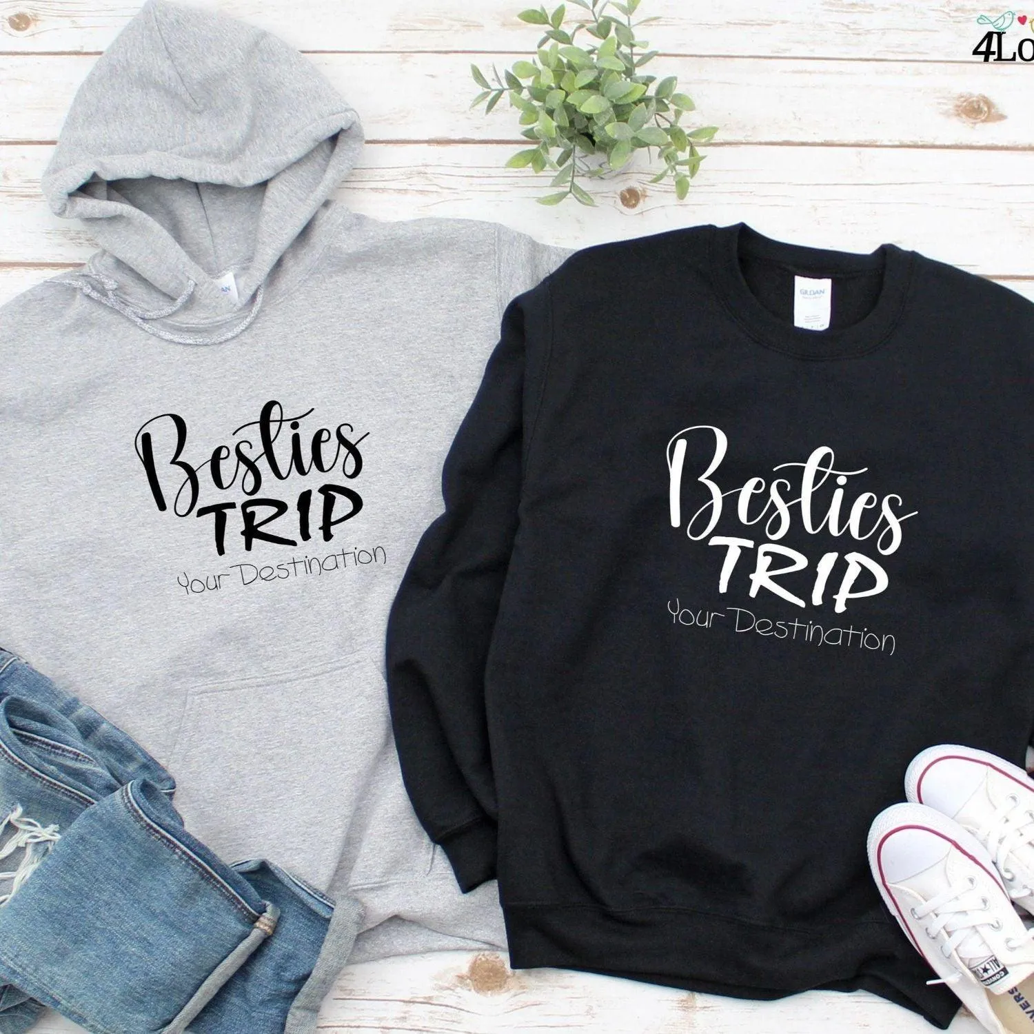 Group Matching Outfit: Bestie Trip, Travel Attire, Road Adventure, Friends Trip, BFF Vacation, Girls' Weekend, Fab Gift Ideas