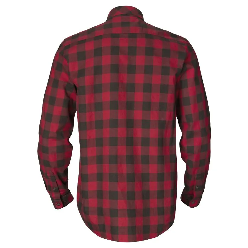 Harkila Scandinavian Long Sleeve Mens Shirt - Red Check