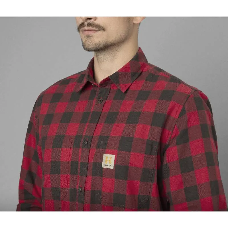 Harkila Scandinavian Long Sleeve Mens Shirt - Red Check