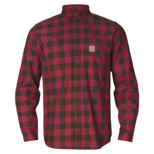 Harkila Scandinavian Long Sleeve Mens Shirt - Red Check