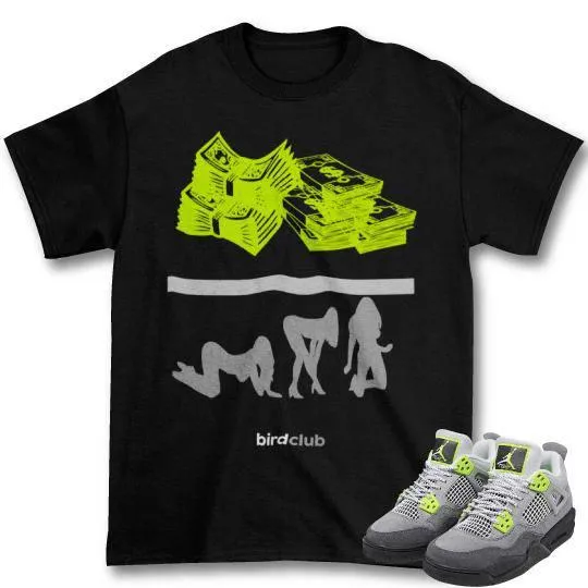 Jordan 4 Grey Volt sneaker shirt