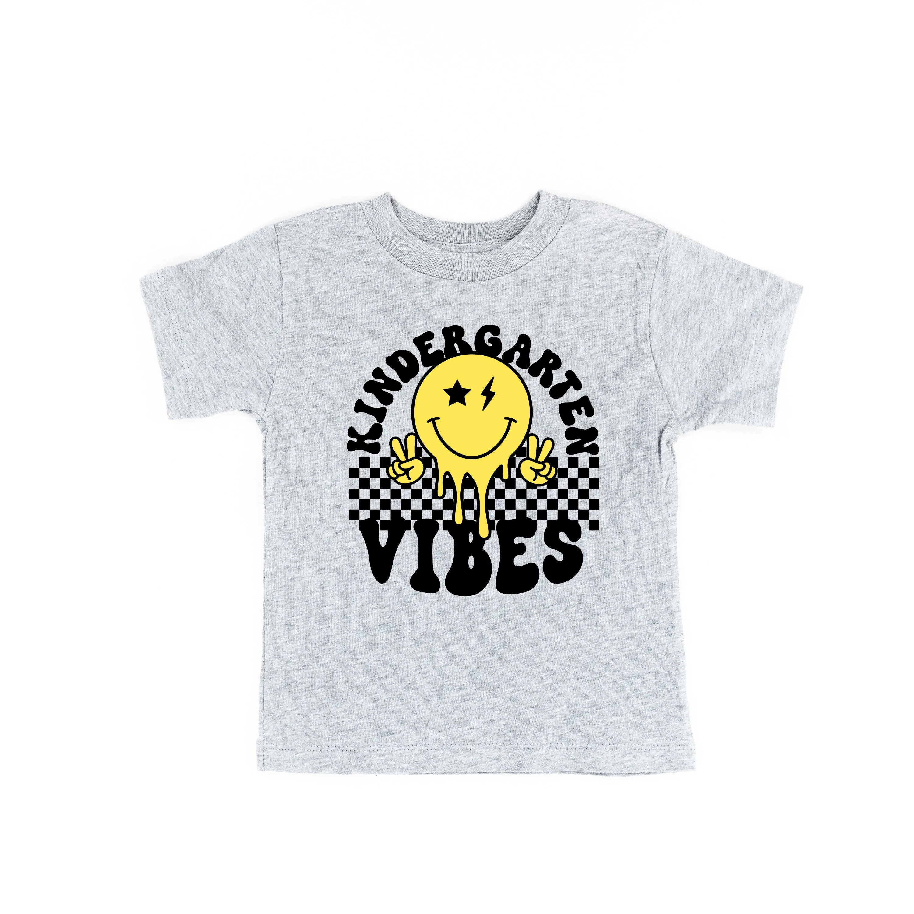 Kindergarten Vibes - Peace Smiley - Short Sleeve Child Shirt