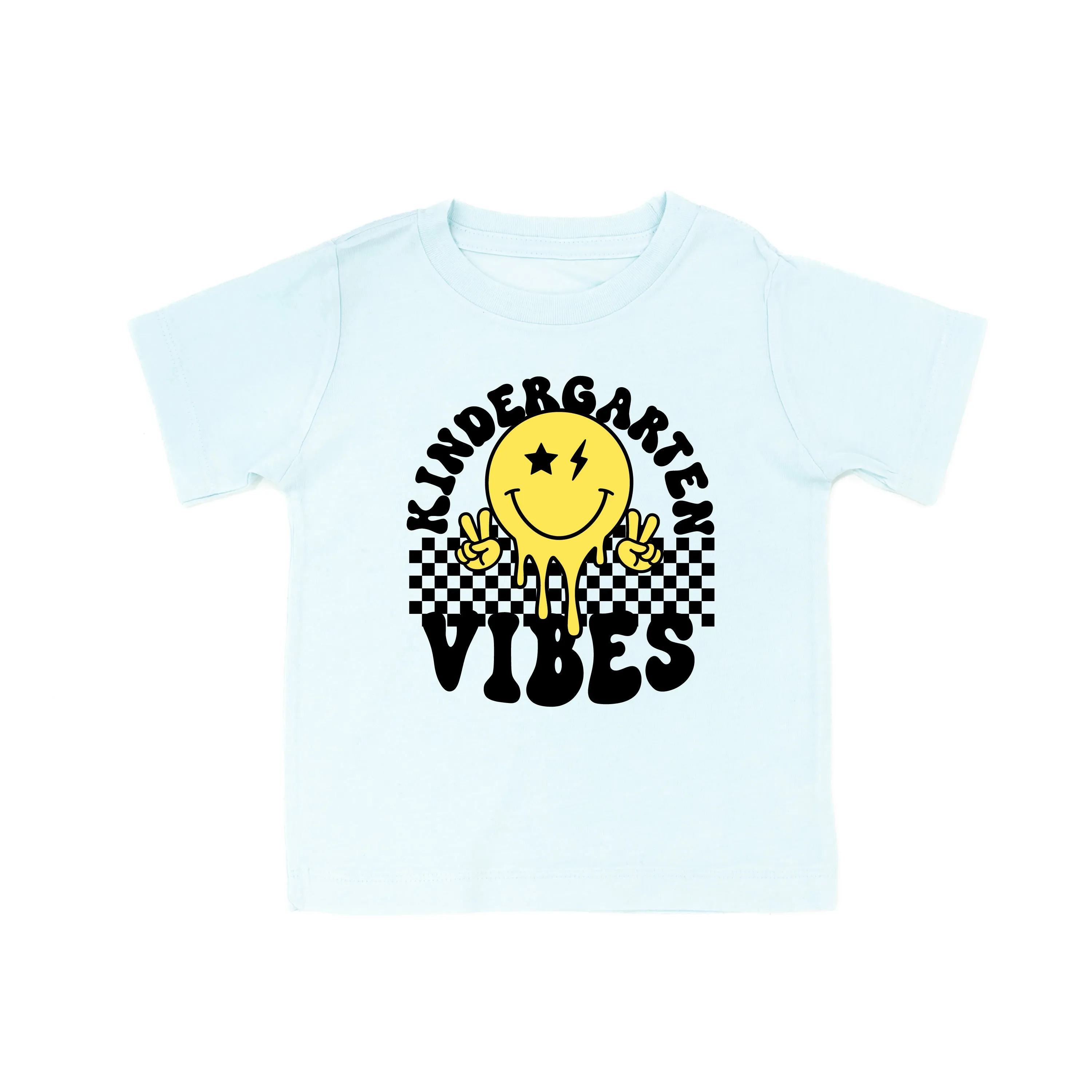 Kindergarten Vibes - Peace Smiley - Short Sleeve Child Shirt