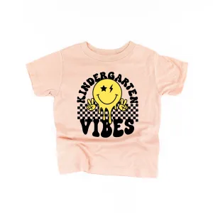 Kindergarten Vibes - Peace Smiley - Short Sleeve Child Shirt