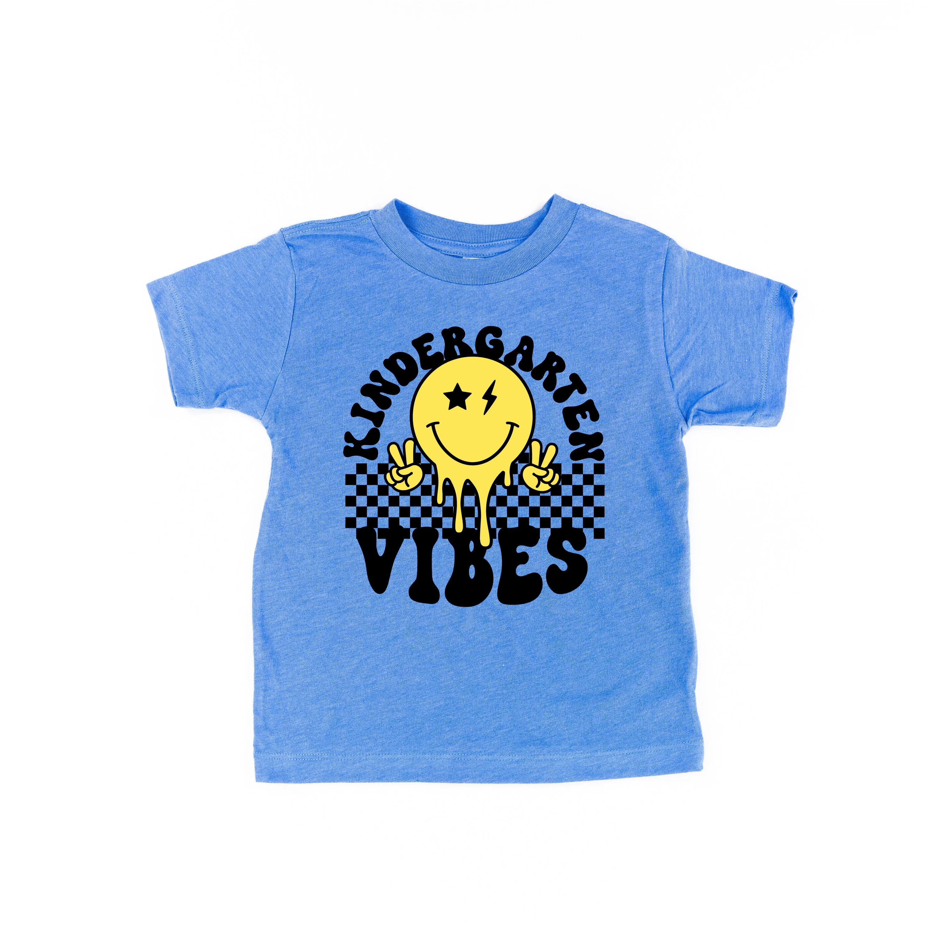 Kindergarten Vibes - Peace Smiley - Short Sleeve Child Shirt