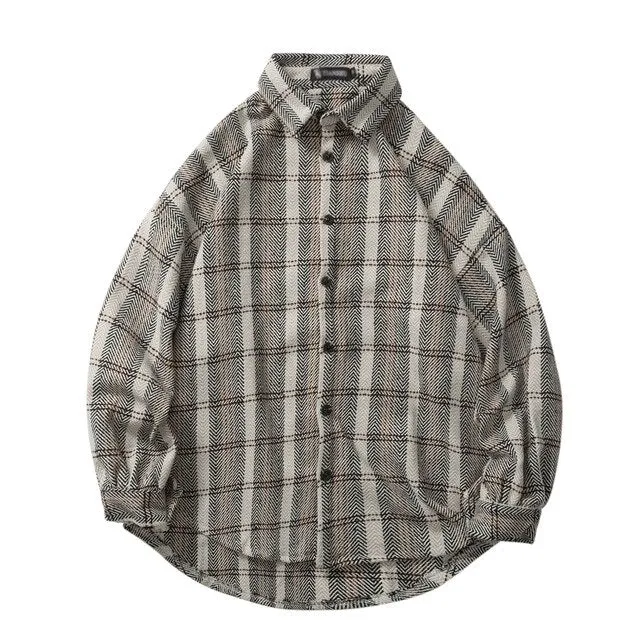 [Korean Style] 3 Colors Nova Plaid Casual Shirts