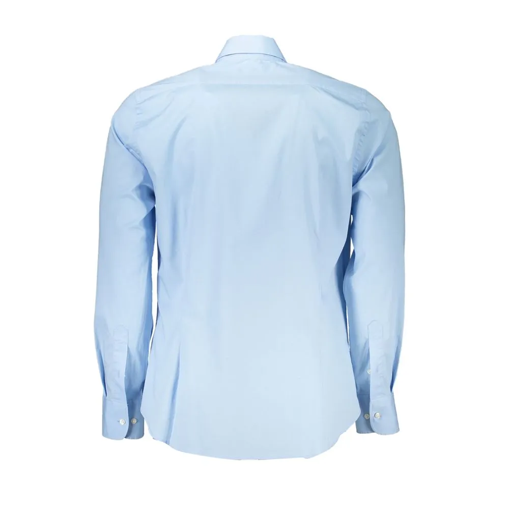 La Martina Elegant Slim Fit Long Sleeve French Collar Shirt