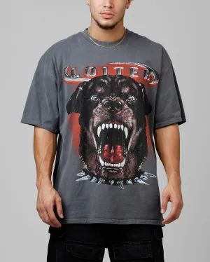 Loiter Dog House Vintage T-Shirt Charcoal