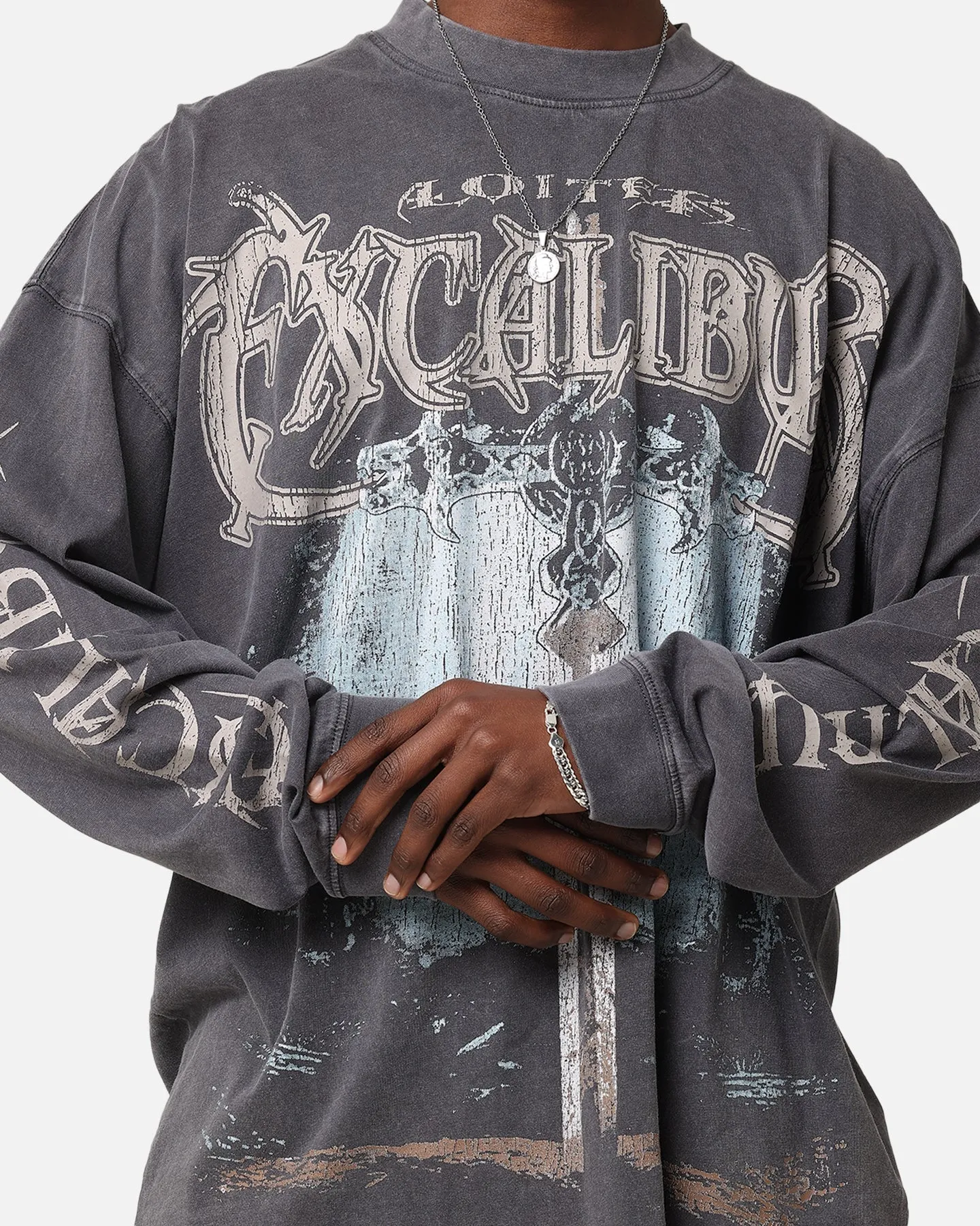 Loiter Excalibur Long Sleeve T-Shirt Washed Black