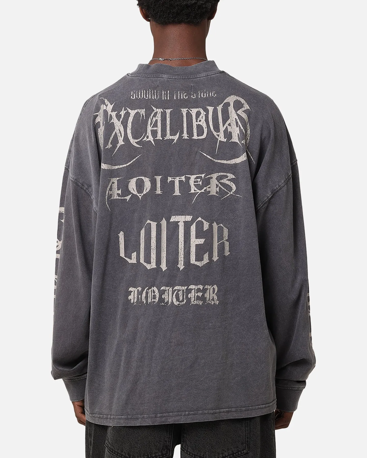 Loiter Excalibur Long Sleeve T-Shirt Washed Black