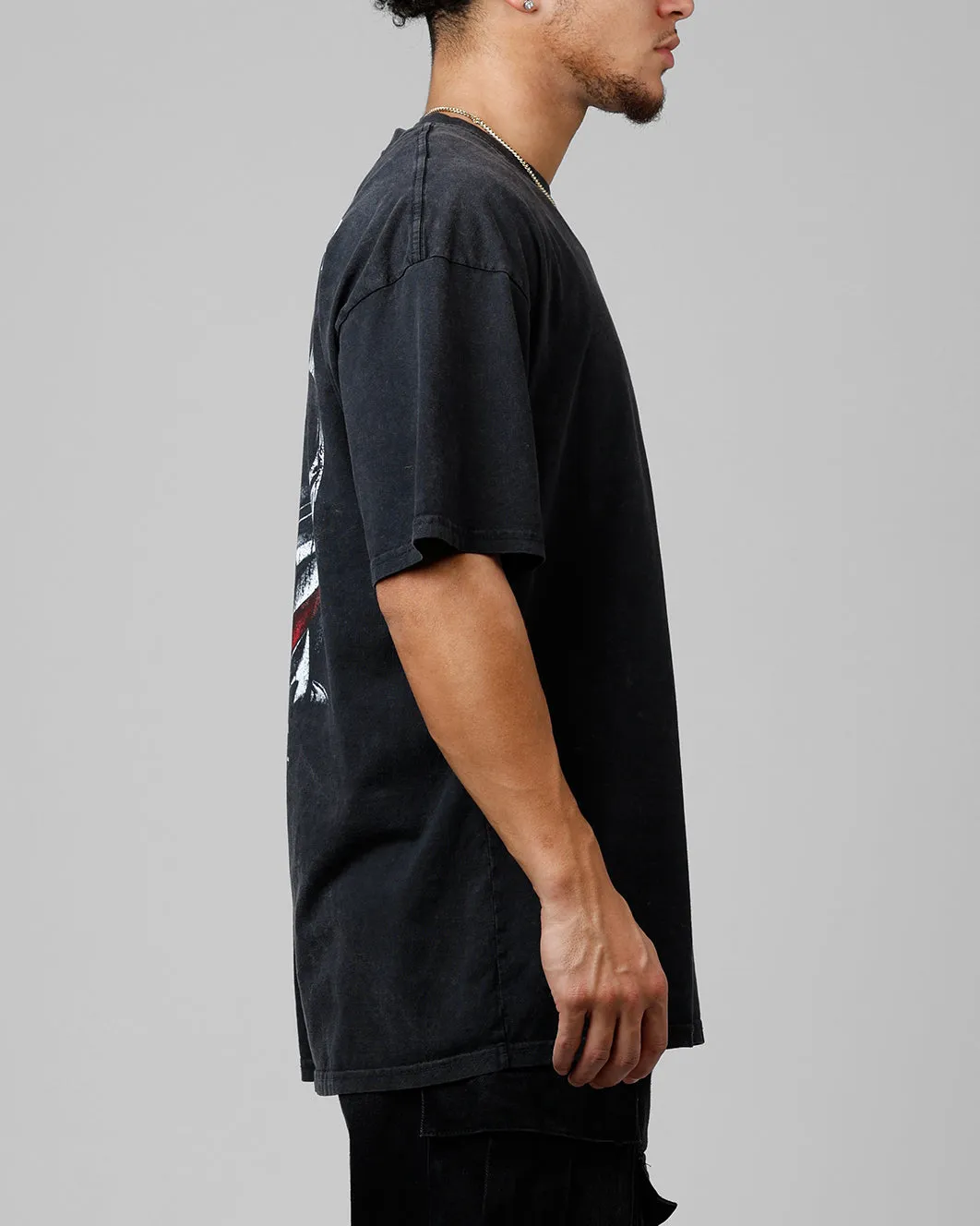 Loiter Formula Vintage T-Shirt Black Acidwash