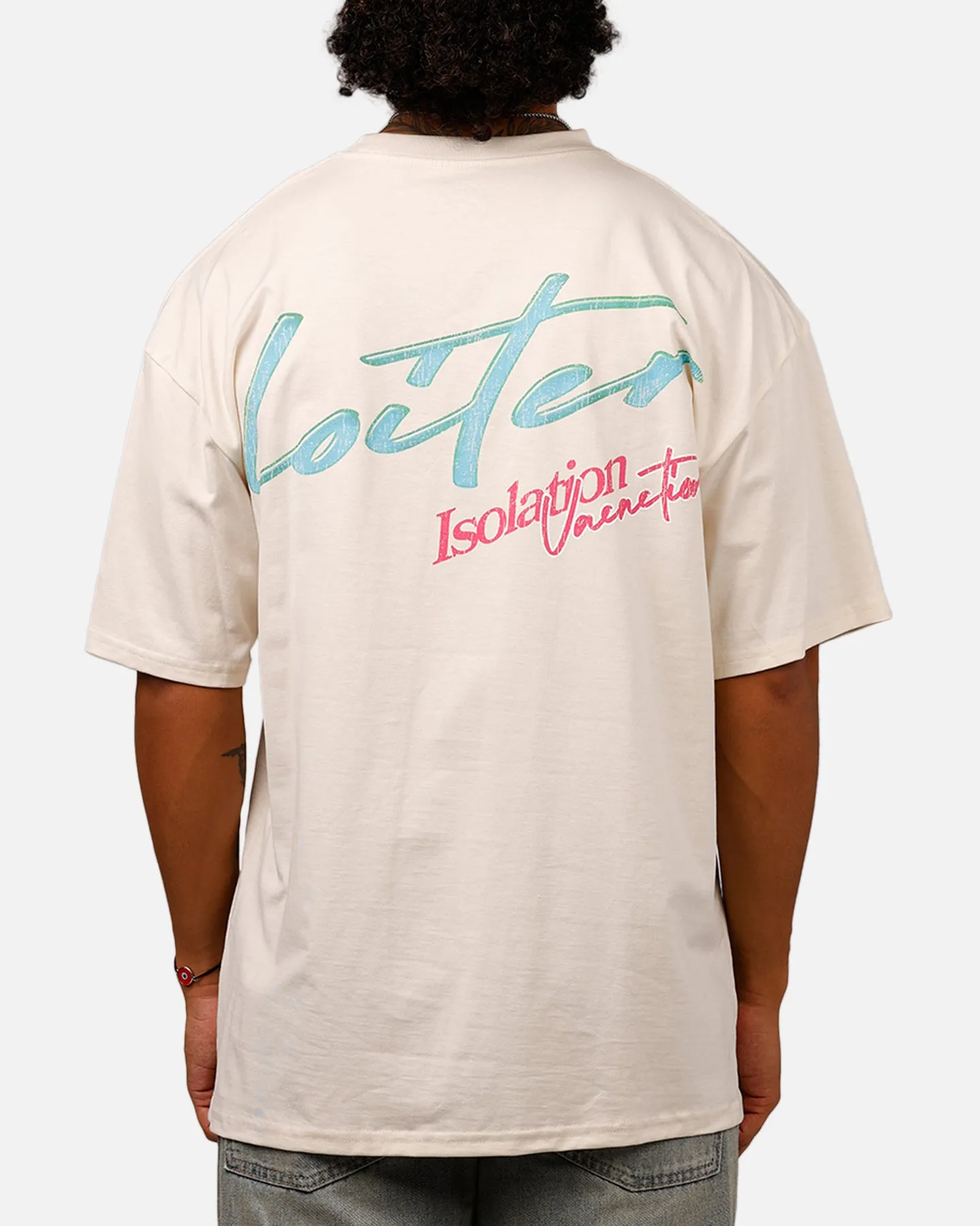 Loiter Isolation Vacation T-Shirt Off White