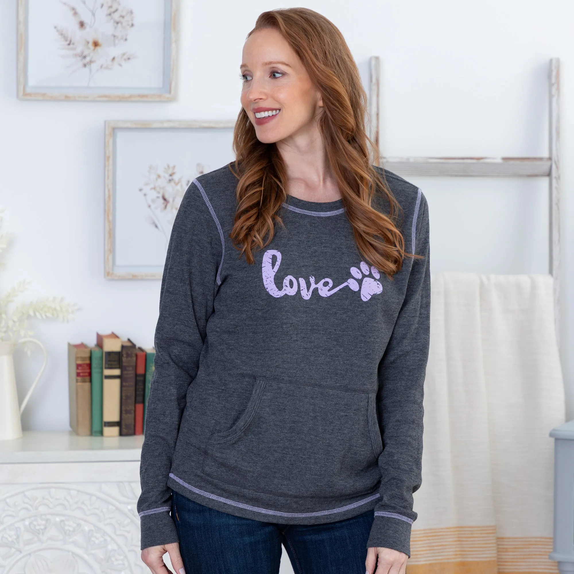 Love Paw Thermal Long Sleeve Top