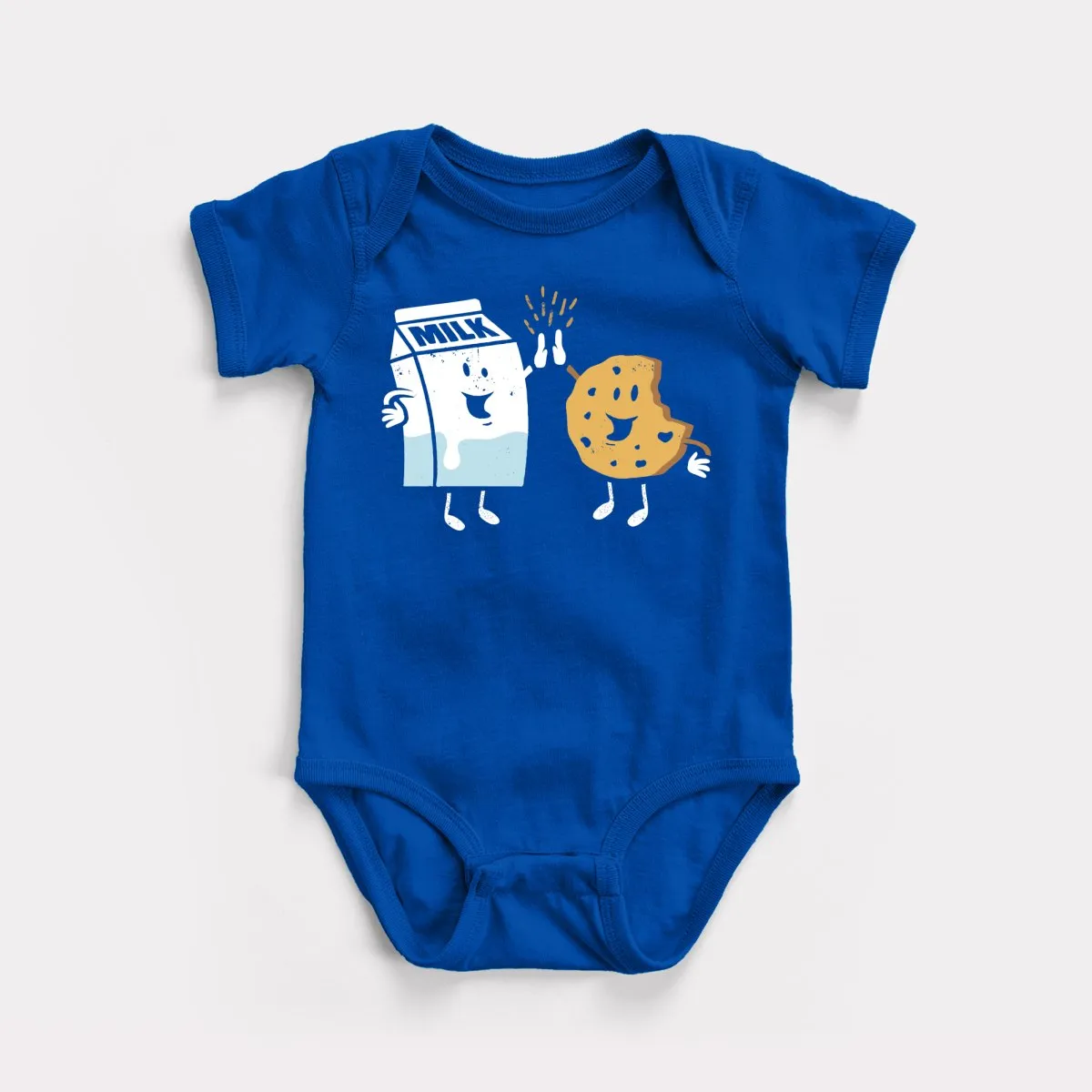 Milk And Cookies High Five Baby Bodysuit