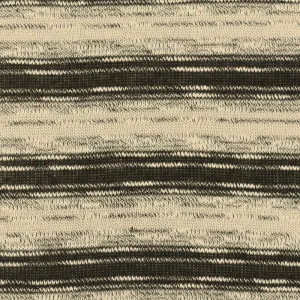 Mineral Beige-Black Stripe Slub Stretch Jersey Knit Fabric