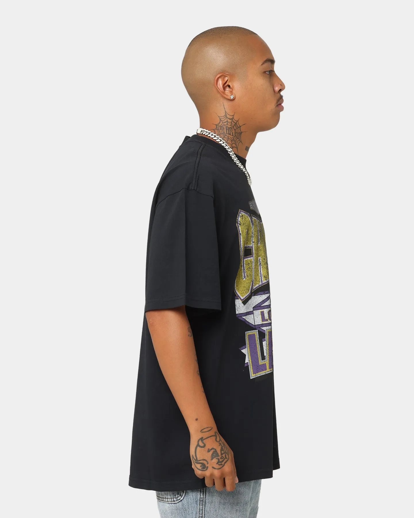 Mitchell & Ness Los Angeles Lakers Vintage Champs T-Shirt Faded Black