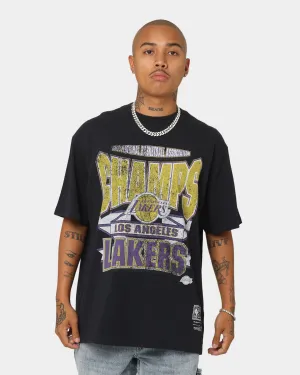 Mitchell & Ness Los Angeles Lakers Vintage Champs T-Shirt Faded Black